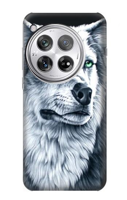 S0123 Grim White Wolf Case For OnePlus 12