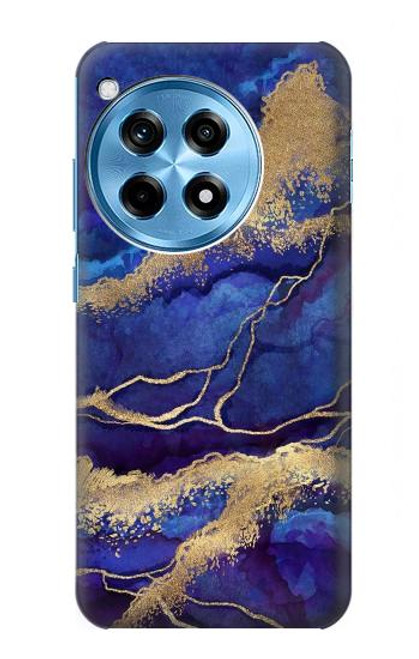 S3906 Navy Blue Purple Marble Case For OnePlus 12R