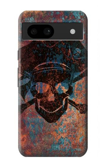 S3895 Pirate Skull Metal Case For Google Pixel 8a