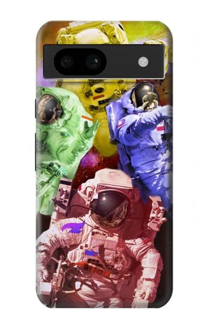 S3914 Colorful Nebula Astronaut Suit Galaxy Case For Google Pixel 8a