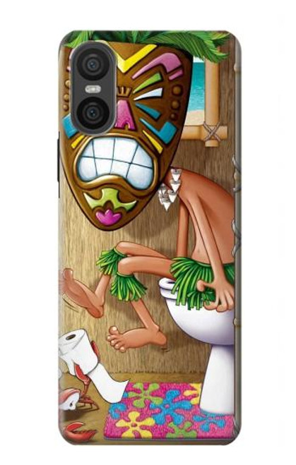 S1702 Tiki Man Toilet Case For Sony Xperia 10 VI