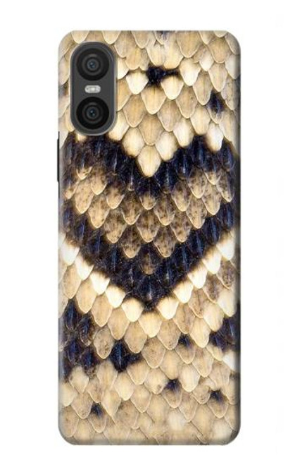 S3417 Diamond Rattle Snake Graphic Print Case For Sony Xperia 10 VI