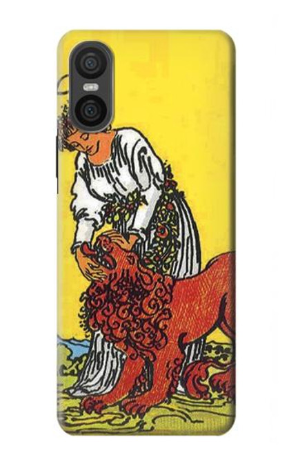 S3458 Strength Tarot Card Case For Sony Xperia 10 VI