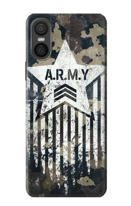 S3666 Army Camo Camouflage Case For Sony Xperia 10 VI