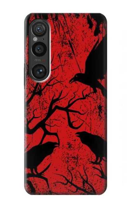 S3325 Crow Black Blood Tree Case For Sony Xperia 1 VI