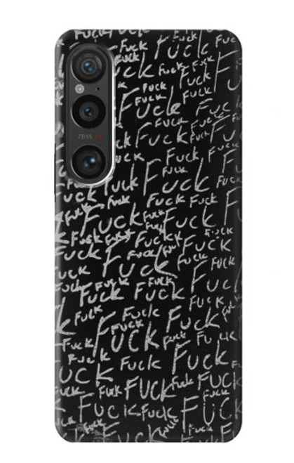 S3478 Funny Words Blackboard Case For Sony Xperia 1 VI