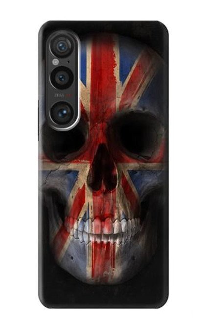S3848 United Kingdom Flag Skull Case For Sony Xperia 1 VI