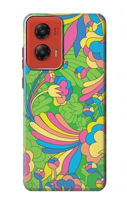 S3273 Flower Line Art Pattern Case For Motorola Moto G Stylus 5G (2024)