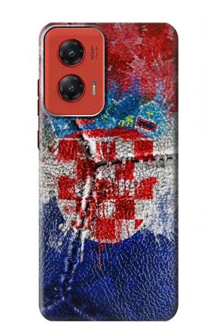 S3313 Croatia Flag Vintage Football Graphic Case For Motorola Moto G Stylus 5G (2024)