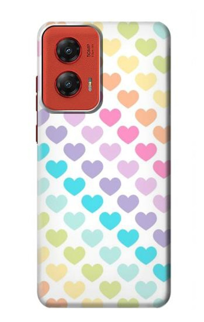 S3499 Colorful Heart Pattern Case For Motorola Moto G Stylus 5G (2024)