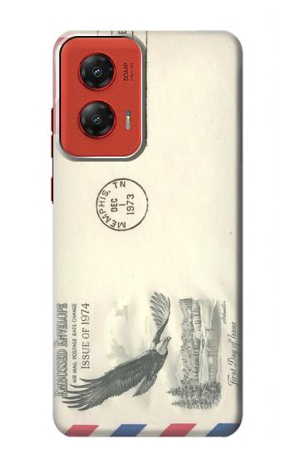 S3551 Vintage Airmail Envelope Art Case For Motorola Moto G Stylus 5G (2024)