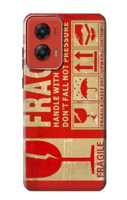 S3552 Vintage Fragile Label Art Case For Motorola Moto G Stylus 5G (2024)