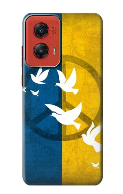 S3857 Peace Dove Ukraine Flag Case For Motorola Moto G Stylus 5G (2024)