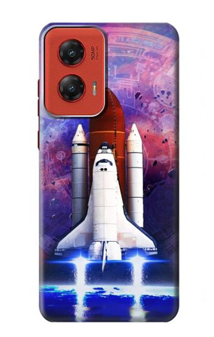 S3913 Colorful Nebula Space Shuttle Case For Motorola Moto G Stylus 5G (2024)