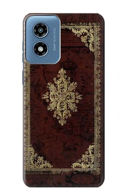 S3014 Vintage Map Book Cover Case For Motorola Moto G Play 4G (2024)