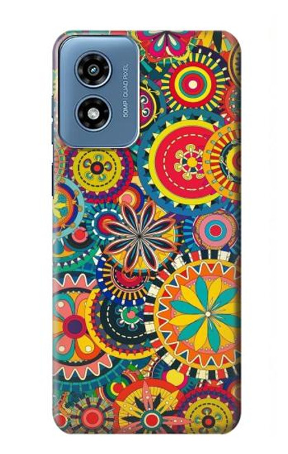 S3272 Colorful Pattern Case For Motorola Moto G Play 4G (2024)