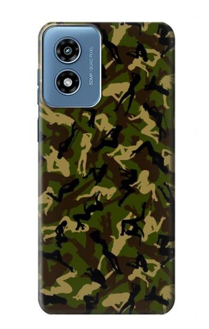 S3356 Sexy Girls Camo Camouflage Case For Motorola Moto G Play 4G (2024)