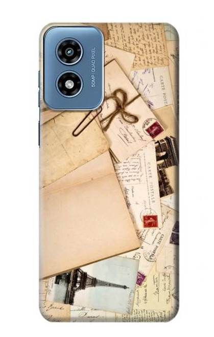 S3397 Postcards Memories Case For Motorola Moto G Play 4G (2024)