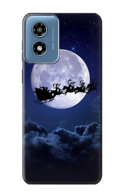 S3508 Xmas Santa Moon Case For Motorola Moto G Play 4G (2024)