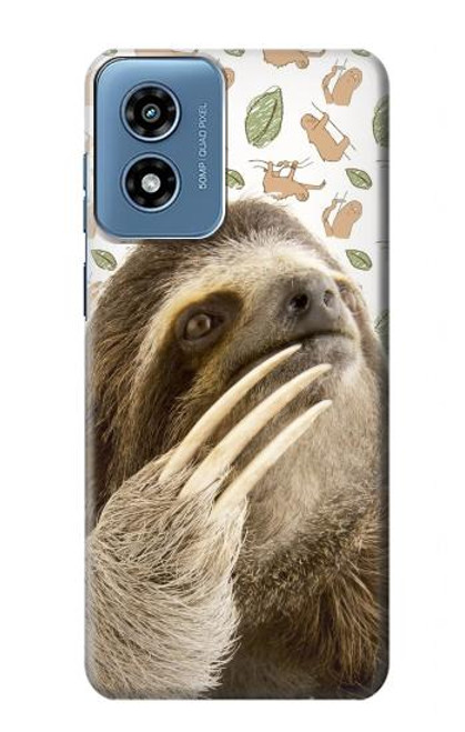 S3559 Sloth Pattern Case For Motorola Moto G Play 4G (2024)