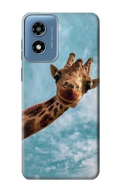 S3680 Cute Smile Giraffe Case For Motorola Moto G Play 4G (2024)