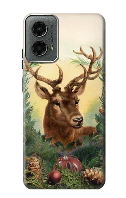 S2841 Vintage Reindeer Christmas Case For Motorola Moto G 5G (2024)