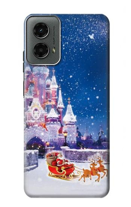 S3282 Santa Xmas Castle Case For Motorola Moto G 5G (2024)