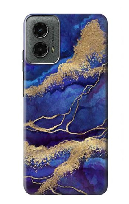 S3906 Navy Blue Purple Marble Case For Motorola Moto G 5G (2024)