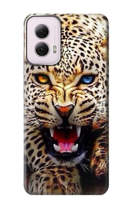 S1932 Blue Eyed Leopard Case For Motorola Moto G Power 5G (2024)