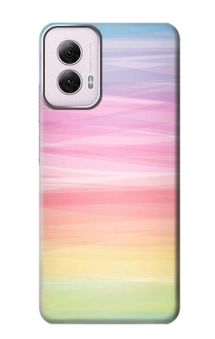 S3507 Colorful Rainbow Pastel Case For Motorola Moto G Power 5G (2024)