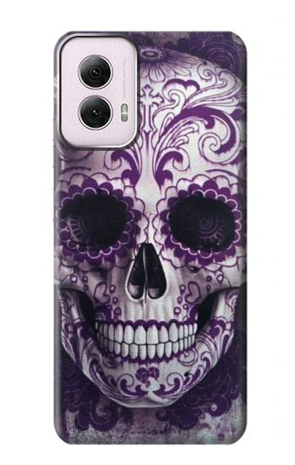 S3582 Purple Sugar Skull Case For Motorola Moto G Power 5G (2024)