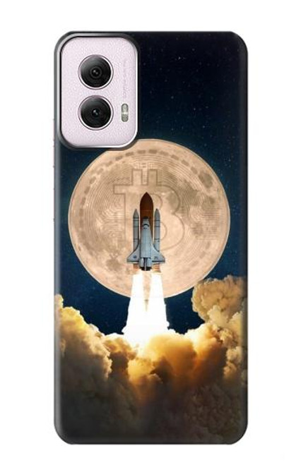 S3859 Bitcoin to the Moon Case For Motorola Moto G Power 5G (2024)