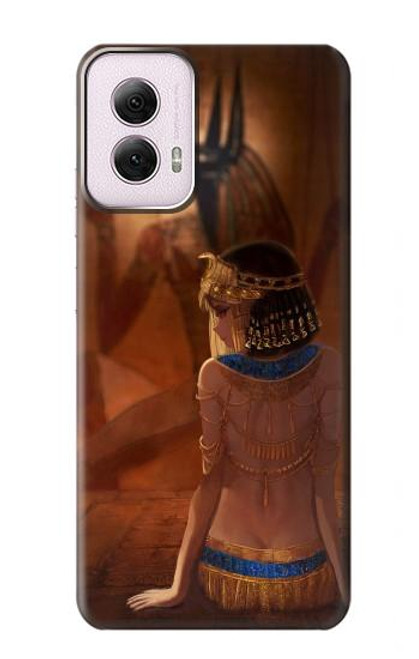 S3919 Egyptian Queen Cleopatra Anubis Case For Motorola Moto G Power 5G (2024)