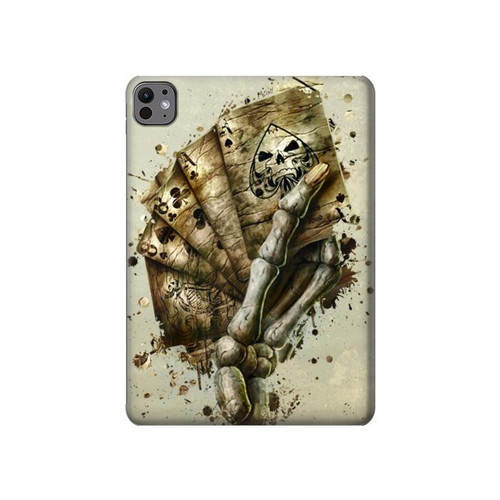 S0550 Skull Card Poker Hard Case For iPad Pro 11 (2024,2025)