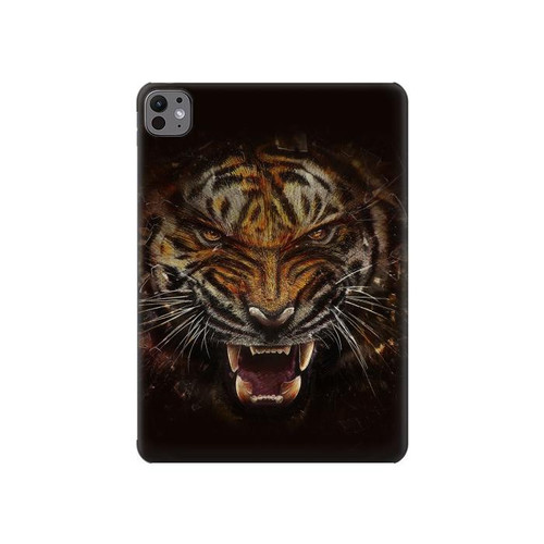 S0575 Tiger Face Hard Case For iPad Pro 11 (2024,2025)