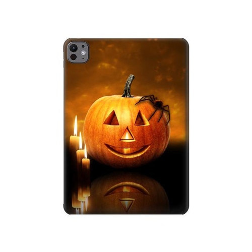 S1083 Pumpkin Spider Candles Halloween Hard Case For iPad Pro 11 (2024,2025)