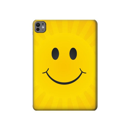S1146 Yellow Sun Smile Hard Case For iPad Pro 11 (2024,2025)