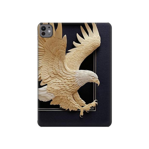 S1383 Paper Sculpture Eagle Hard Case For iPad Pro 11 (2024,2025)