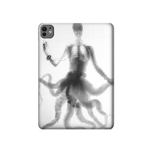 S1432 Skull Octopus X-ray Hard Case For iPad Pro 11 (2024,2025)