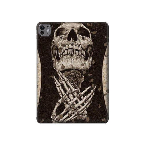 S1676 Skull Rose Hard Case For iPad Pro 11 (2024,2025)