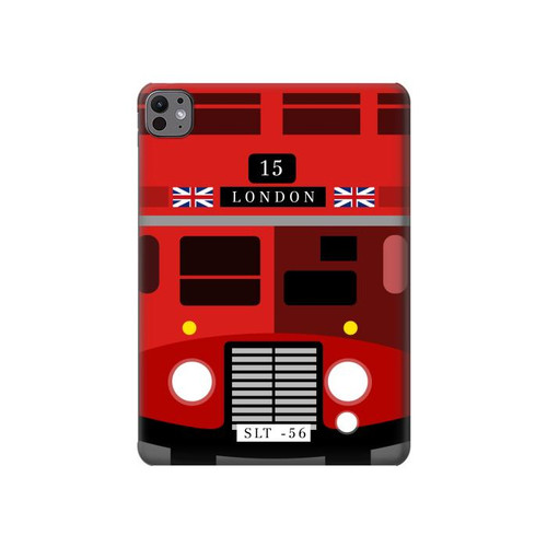 S2058 England British Double Decker Bus Hard Case For iPad Pro 11 (2024,2025)