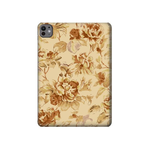 S2180 Flower Floral Vintage Pattern Hard Case For iPad Pro 11 (2024,2025)