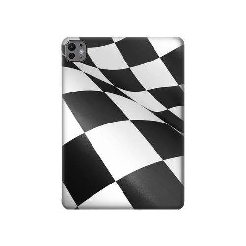 S2408 Checkered Winner Flag Hard Case For iPad Pro 11 (2024,2025)