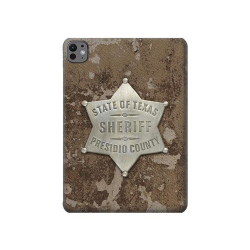 S2868 Texas Presidio County Sheriff Badge Hard Case For iPad Pro 11 (2024,2025)