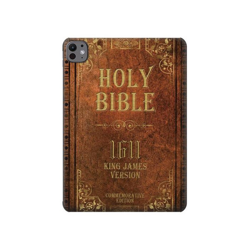 S2890 Holy Bible 1611 King James Version Hard Case For iPad Pro 11 (2024,2025)