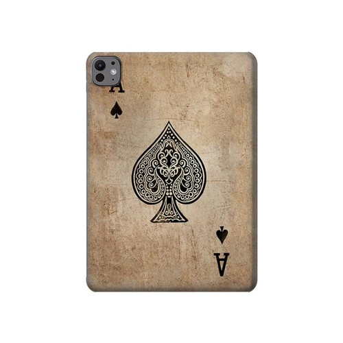 S2928 Vintage Spades Ace Card Hard Case For iPad Pro 11 (2024,2025)