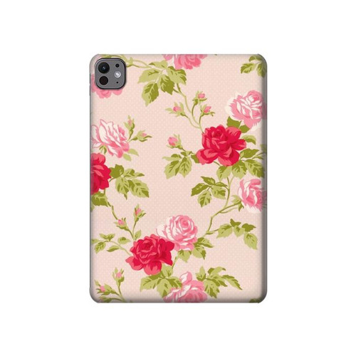 S3037 Pretty Rose Cottage Flora Hard Case For iPad Pro 11 (2024,2025)
