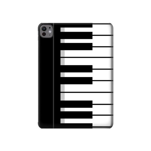 S3078 Black and White Piano Keyboard Hard Case For iPad Pro 11 (2024)