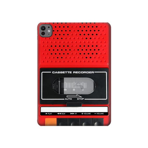 S3204 Red Cassette Recorder Graphic Hard Case For iPad Pro 11 (2024,2025)