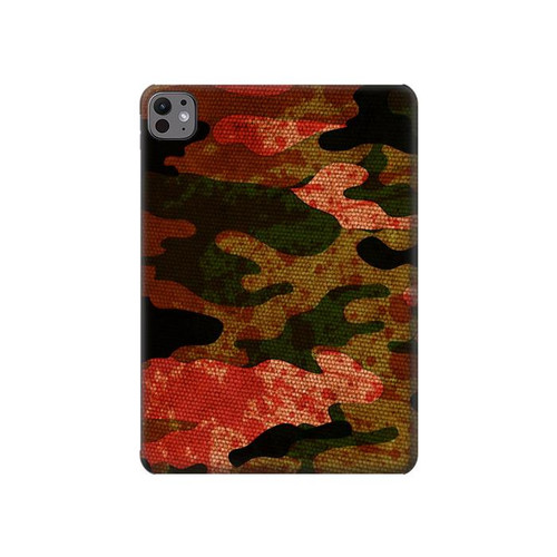 S3393 Camouflage Blood Splatter Hard Case For iPad Pro 11 (2024,2025)